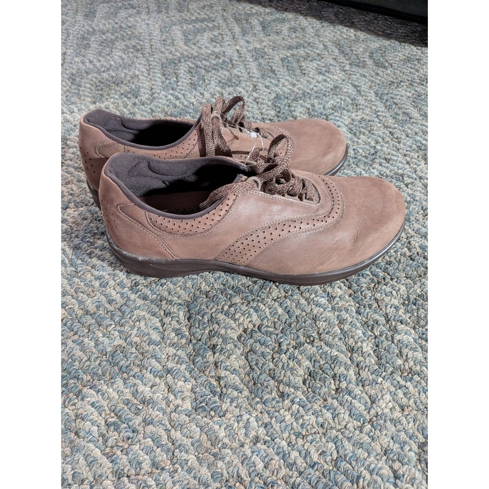 SAS Walk Easy Brown Leather Lace Up Walking Shoes Womens 11 W K5995415